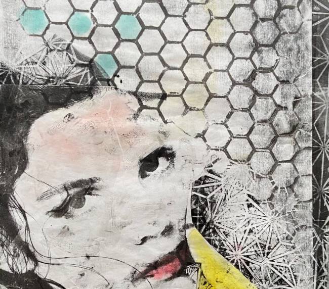 Gelli Plate Aufbaukurs – Workshop-Impression