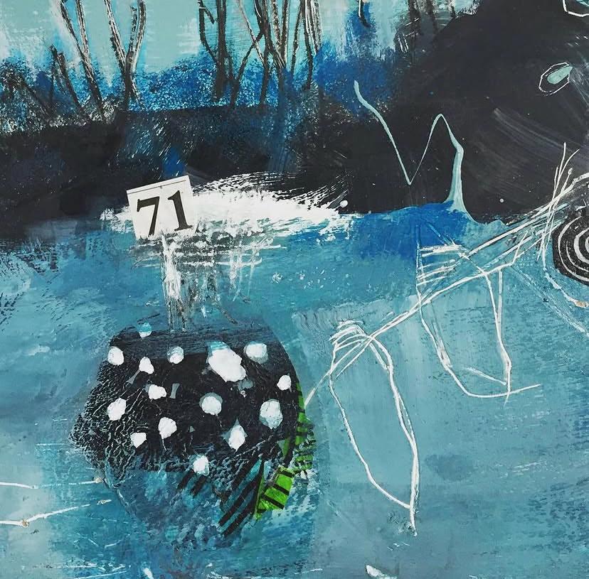 Mixedmedia trifft Collage – Workshop-Impression