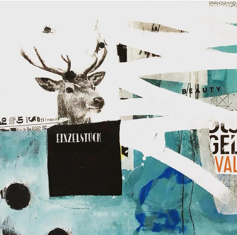 Mixedmedia trifft Collage – Workshop-Impression