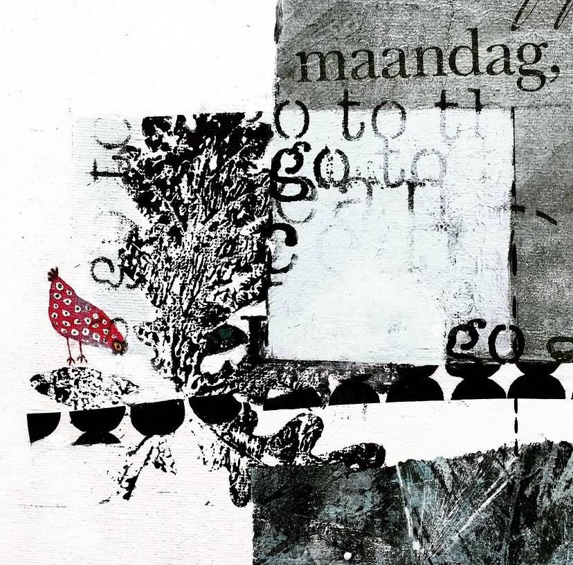 Mixedmedia trifft Collage – Workshop-Impression