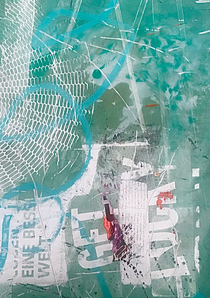 Bildkomposition trifft Monoprint – Impression